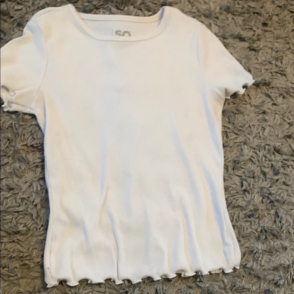 Women’s xs white ribbed top